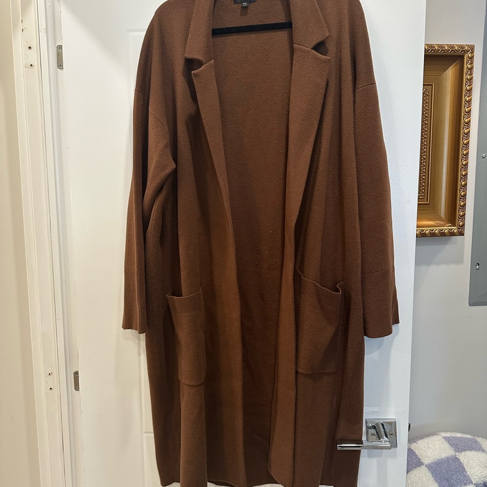 J. Crew Ella open-front long sweater-blazer